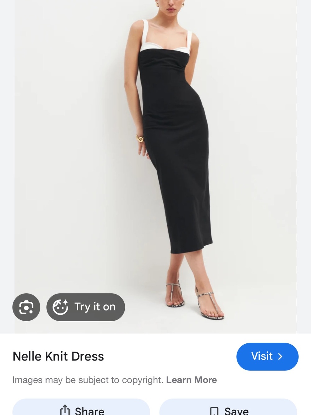Reformation Nelle knit dress XS